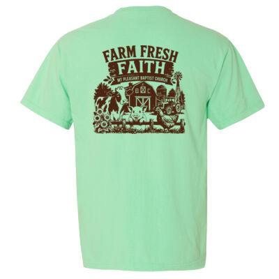 Farm Fresh Faith - Garment Dyed Heavyweight Ringspun Short Sleeve Shirt - Garment Dyed Heavyweight Ringspun Short Sleeve Shirt with a Pocket Thumbnail
